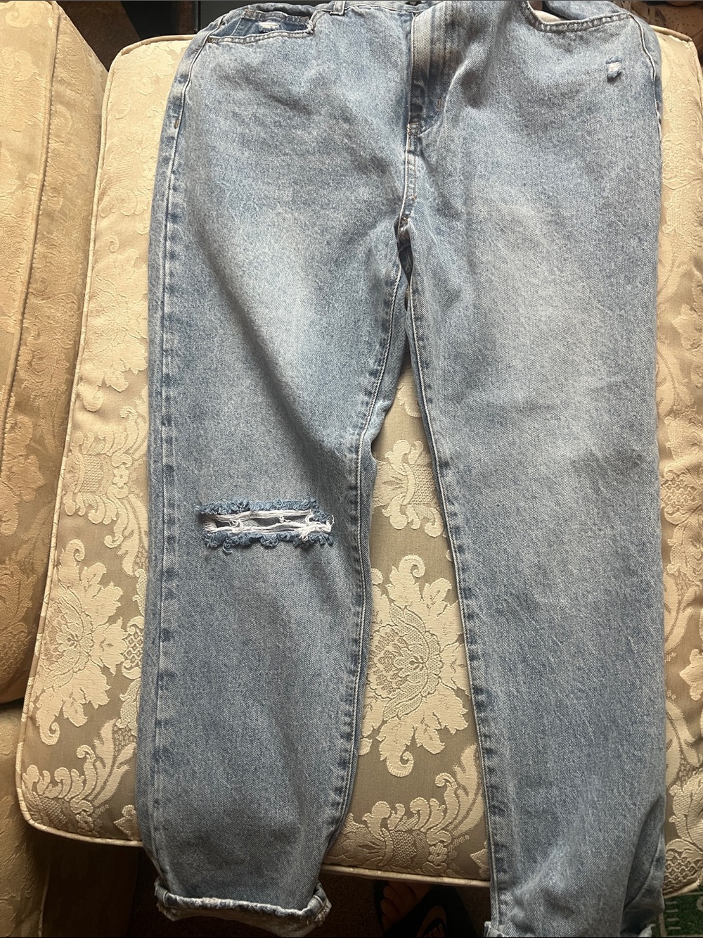Cotton On Women’s Light Blue Mom Jeans - Relaxed Fit